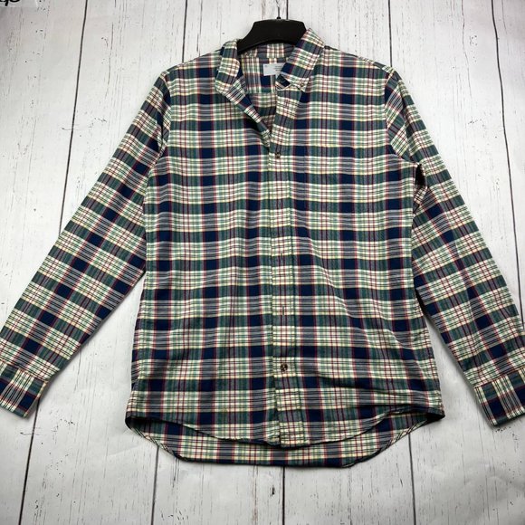 Jack Spade Warren Street New York Medium Plaid Long Sleeve Button Down Shirt Men - Picture 1 of 8